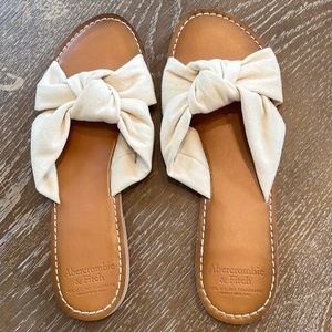 Abercrombie & Fitch Knotted Cotton Slides